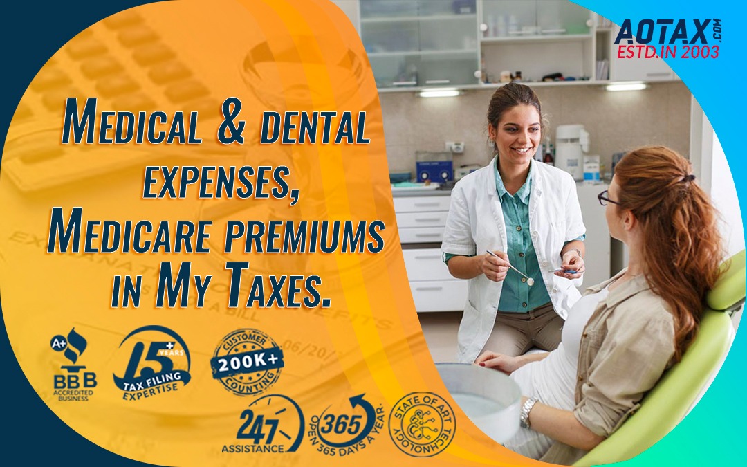 Medical & dental expenses, Medicare premiums in My Taxes